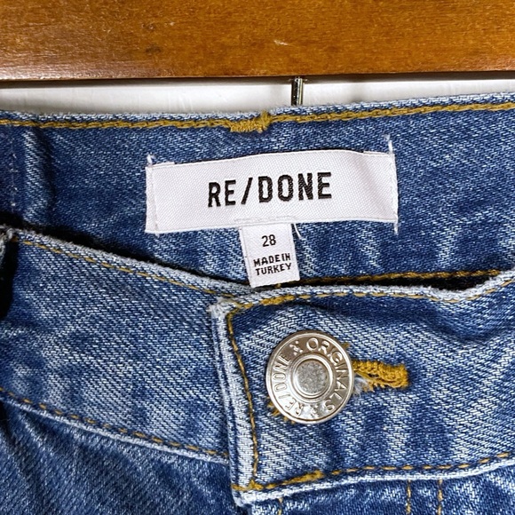 Re/Done Originals 90s High Rise Loose Medium Vain - Picture 7 of 9